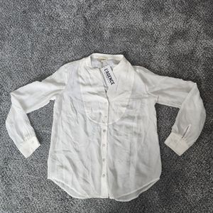 New Never Worn. Tag Fell Off.  L'agence SHEER white top